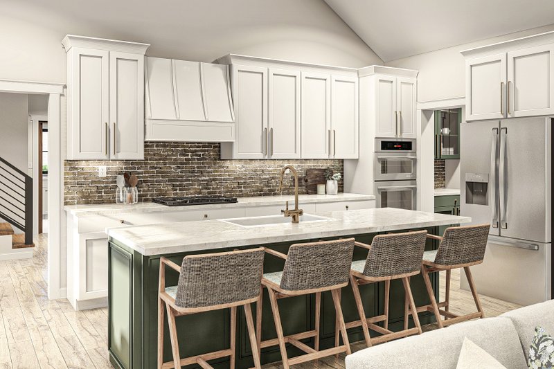 House Blueprint - Interior - Kitchen for Farmhouse House Plan #455-664 - 4 bed, 2.5 bath