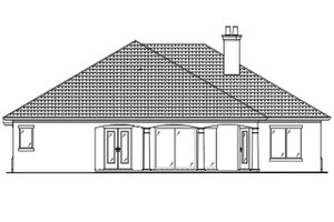Exterior - Rear Elevation for Country House Plan #938-48 - 3 bed, 3 bath
