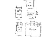 European Style House Plan - 2 Beds 2 Baths 2160 Sq/Ft Plan #20-2069 