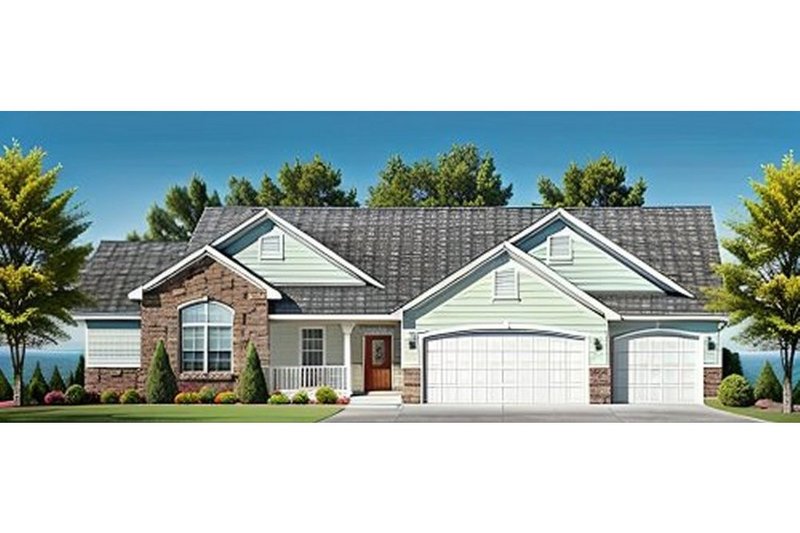 Home Plan - Traditional Exterior - Front Elevation Plan #58-234