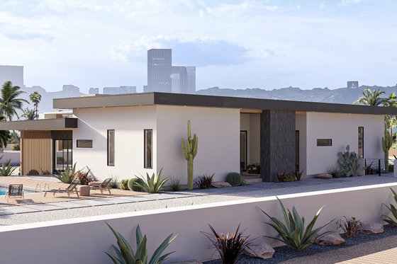 Exterior - Other Elevation 1 for Modern House Plan #455-731 - 3 bed, 2.5 bath