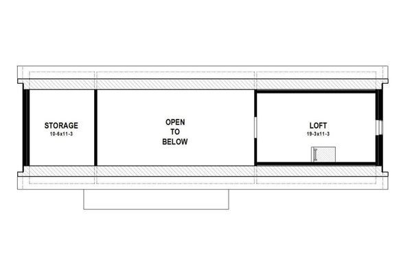 Modern Floor Plan - Upper Floor Plan #497-33