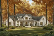 Farmhouse Style House Plan - 3 Beds 3.5 Baths 2379 Sq/Ft Plan #430-412 Exterior 