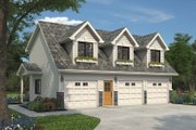 Traditional Style House Plan - 2 Beds 2 Baths 920 Sq/Ft Plan #18-318 