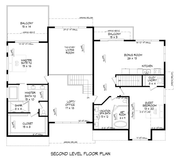 Modern Style House Plan - 3 Beds 3.5 Baths 2985 Sq/Ft Plan #932-612 ...