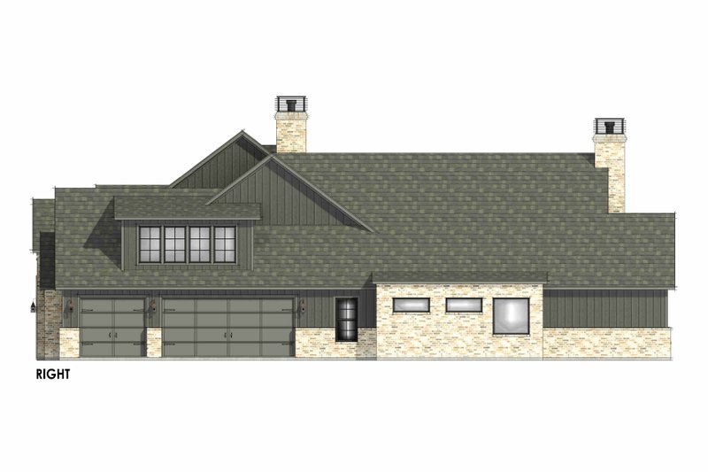 Architectural House Design - Exterior - Other Elevation 1 for Cottage House Plan #1096-14 - 4 bed, 4.5 bath