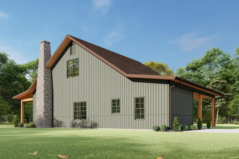 House Blueprint - Exterior - Other Elevation 4 for Farmhouse House Plan #1092-6 - 3 bed, 2.5 bath