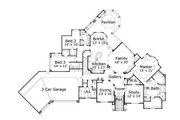 European Style House Plan - 4 Beds 4.5 Baths 4677 Sq/Ft Plan #411-720 