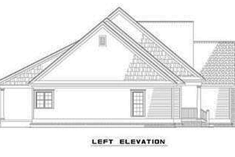Architectural House Design - Exterior - Other Elevation for Country House Plan #17-1091 - 4 bed, 3 bath
