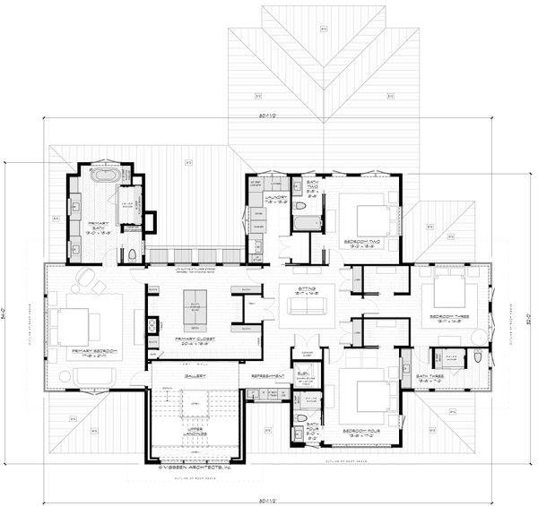 Contemporary Floor Plan - Upper Floor Plan #928-380