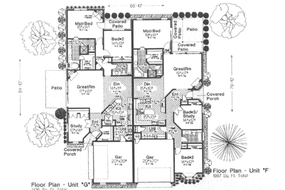 Floor Plan - Main Floor for Traditional House Plan #310-470 - 3 bed, 2 bath