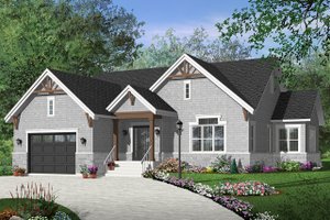 Ranch Exterior - Front Elevation Plan #23-2622