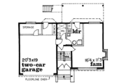 Traditional Style House Plan - 3 Beds 2 Baths 1197 Sq/Ft Plan #47-161 