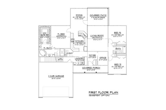 Floor Plan - Main Floor 1 for Ranch House Plan #1064-80 - 3 bed, 2.5 bath
