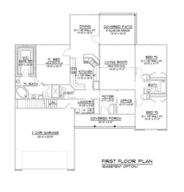 House Plan Design - Ranch Floor Plan - Main Floor Plan #1064-80