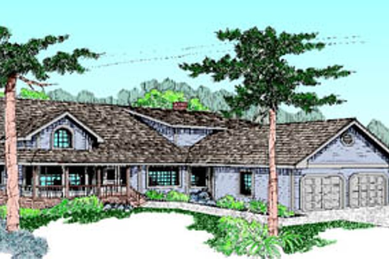 House Blueprint - Traditional Exterior - Front Elevation Plan #60-181