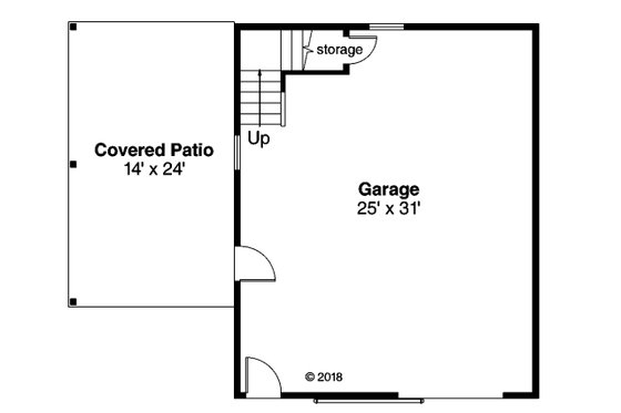 Floor Plan - Main Floor for Ranch House Plan #124-1132, 0 bath