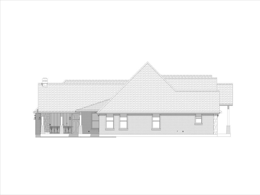 Exterior - Other Elevation 2 for Farmhouse House Plan #1127-19 - 3 bed, 3 bath