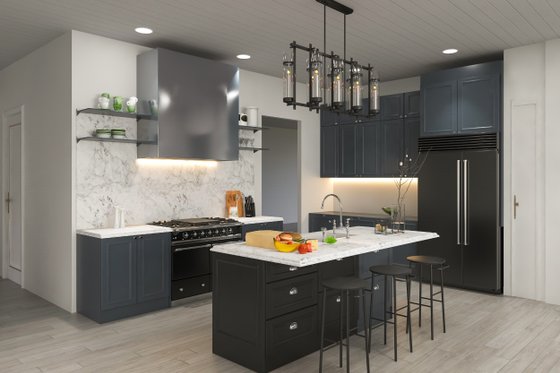 Interior - Kitchen for Farmhouse House Plan #54-471 - 3 bed, 2.5 bath