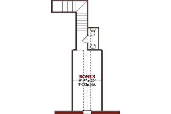 Floor Plan - Upper Floor for Traditional House Plan #63-200 - 4 bed, 2.5 bath
