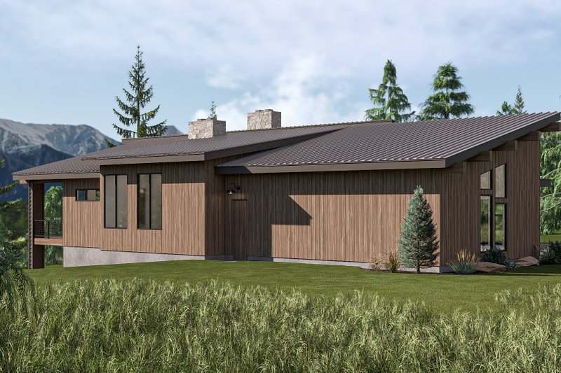 Home Plan - Exterior - Other Elevation 1 for Modern House Plan #455-814 - 1 bed, 1.5 bath
