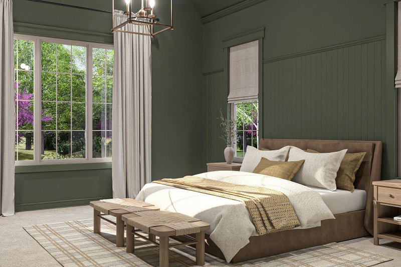 Architectural House Design - Interior - Master Bedroom 1 for Cottage House Plan #455-598 - 4 bed, 3.5 bath