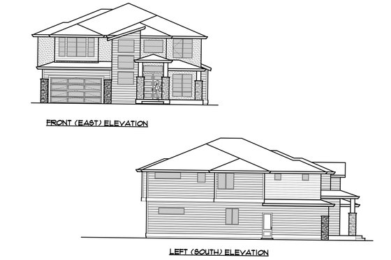 Exterior - Other Elevation 2 for Contemporary House Plan #1066-69 - 5 bed, 5 bath