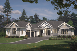 Craftsman Exterior - Front Elevation Plan #1086-7
