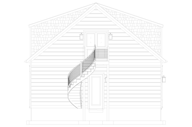 House Design - Exterior - Other Elevation 1 for Traditional House Plan #1060-357, 0.5 bath