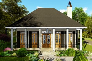 Ranch Exterior - Front Elevation Plan #406-9655