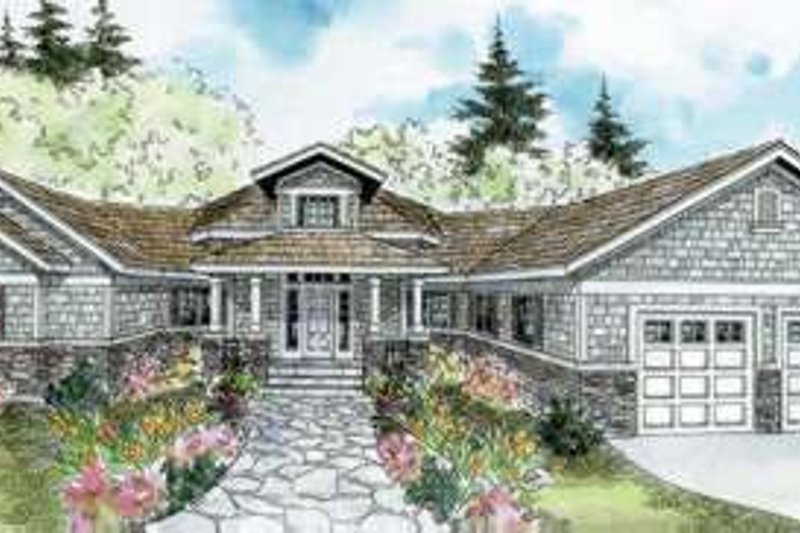 Home Plan - Ranch Exterior - Front Elevation Plan #124-578