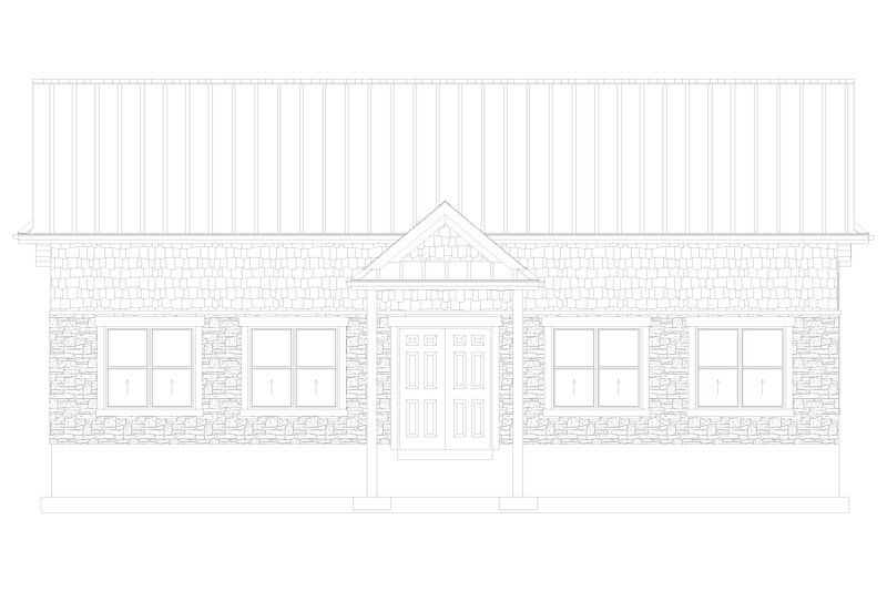 Dream House Plan - Exterior - Other Elevation 3 for European House Plan #1060-73, 0 bath