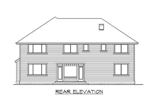 Exterior - Other Elevation 2 for European House Plan #132-152 - 4 bed, 3 bath