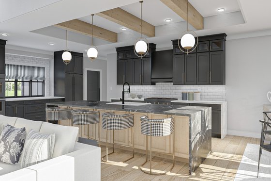 Interior - Kitchen for Farmhouse House Plan #455-239 - 5 bed, 4 bath