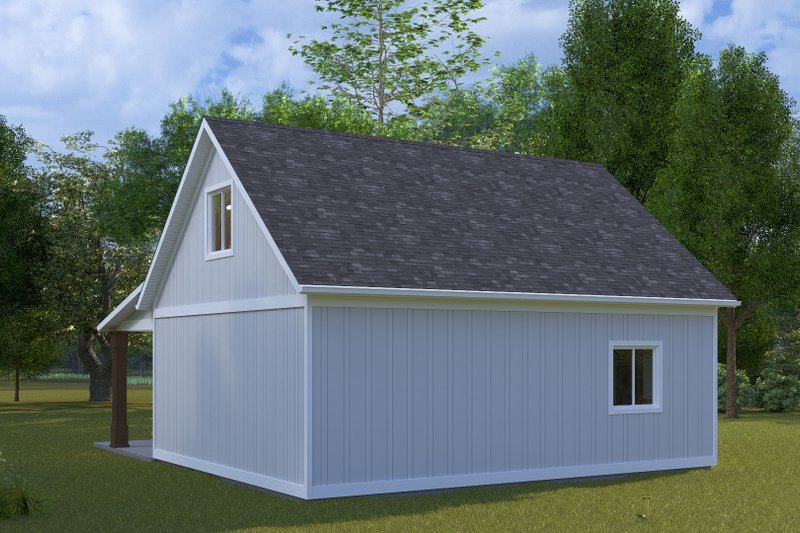 Home Plan - Exterior - Rear Elevation for Farmhouse House Plan #1060-332, 1 bath