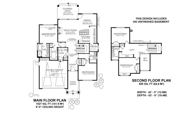 Architectural House Design - Floor Plan - Main Floor for Contemporary House Plan #1100-103 - 4 bed, 3 bath
