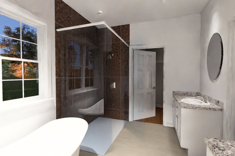 Architectural House Design - Interior - Master Bathroom 1 for Craftsman House Plan #513-2432 - 3 bed, 2 bath