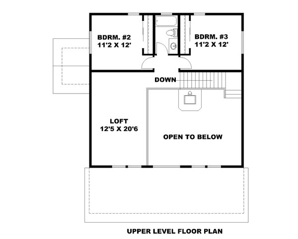 Dream House Plan - Farmhouse Floor Plan - Upper Floor Plan #117-947