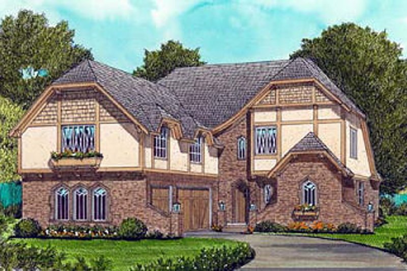 Dream House Plan - Cottage Exterior - Front Elevation Plan #413-113