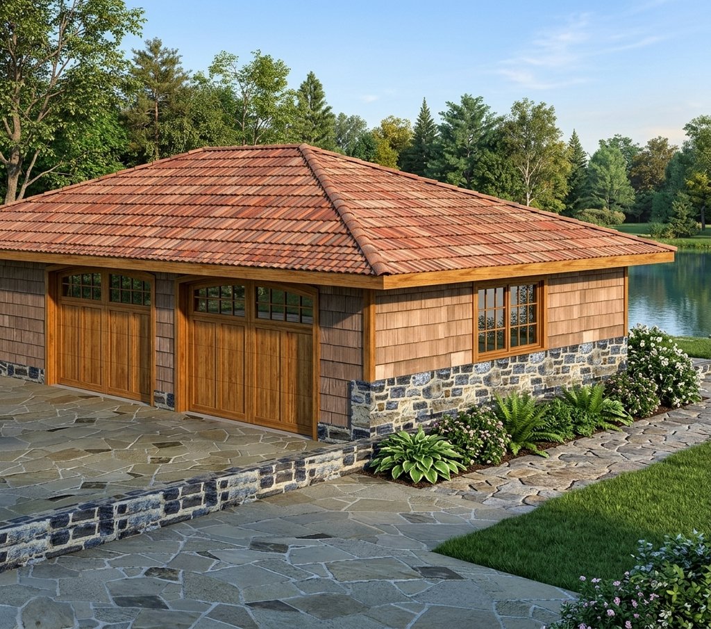 Exterior - Front Elevation 2 for Traditional House Plan #117-395, 0 bath