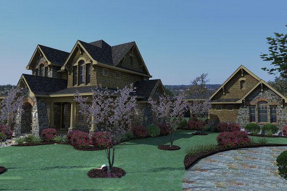 Exterior - Front Elevation 4 for Craftsman House Plan #120-167 - 3 bed, 2.5 bath