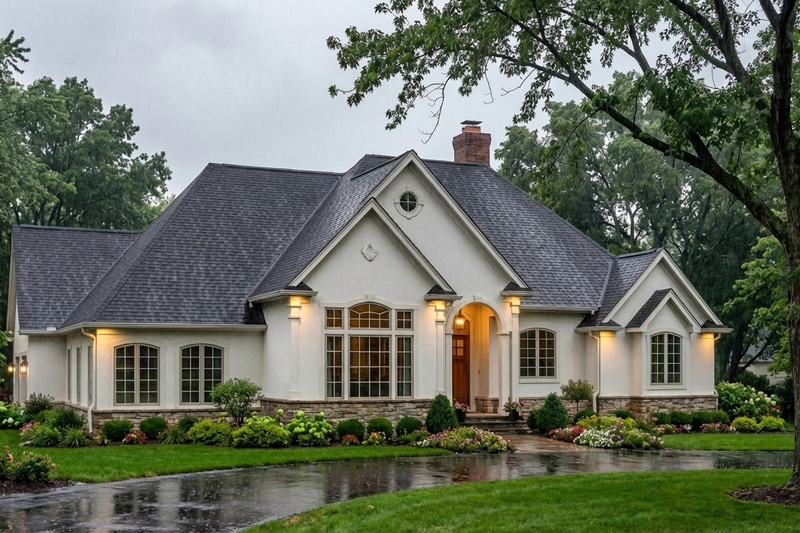 Home Plan - Exterior - Front Elevation 2 for European House Plan #406-186 - 3 bed, 2.5 bath