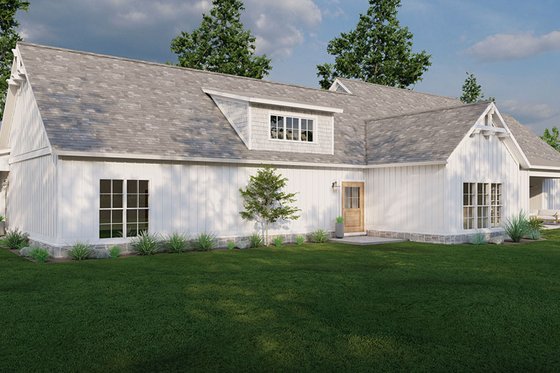 Exterior - Rear Elevation 4 for Craftsman House Plan #923-308 - 5 bed, 3 bath