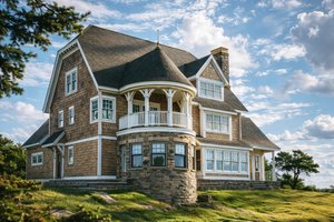 Exterior - Rear Elevation for Craftsman House Plan #928-34 - 3 bed, 3 bath