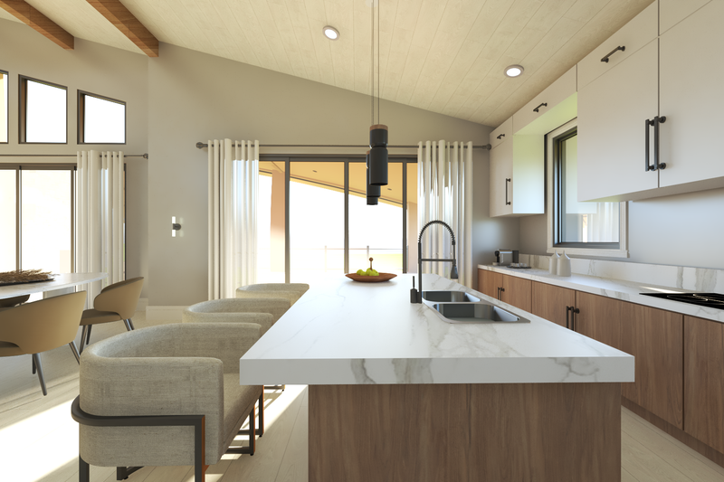 House Design - Interior - Kitchen 3 for Contemporary House Plan #1064-306 - 3 bed, 3 bath