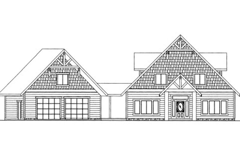 Bungalow Style House Plan - 4 Beds 5 Baths 3138 Sq/Ft Plan #117-626