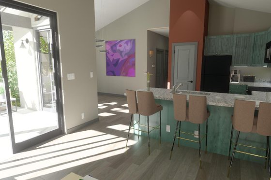 Interior - Kitchen for Contemporary House Plan #1126-5 - 2 bed, 1 bath