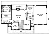 Country Style House Plan - 4 Beds 3 Baths 2582 Sq/Ft Plan #42-267 