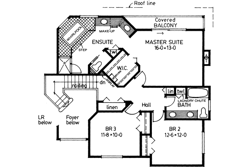 Home Plan - Floor Plan - Upper Floor House Plan #126-117 - 3 bed, 2.5 bath