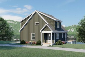 Exterior - Other Elevation 3 for Country House Plan #932-1031 - 5 bed, 3.5 bath